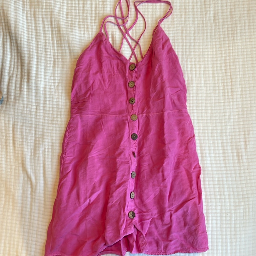 Zara pink summer dress, size large